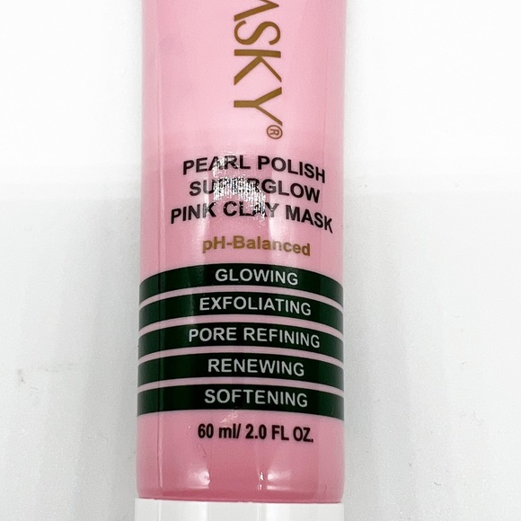 NEW Mudmasky Pearl Polish Superglow Pink Clay Mask, 60 ml - Picture 2 of 6